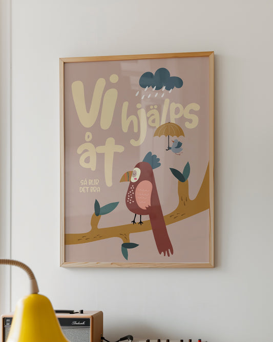 Poster "Vi Hjälps Åt"