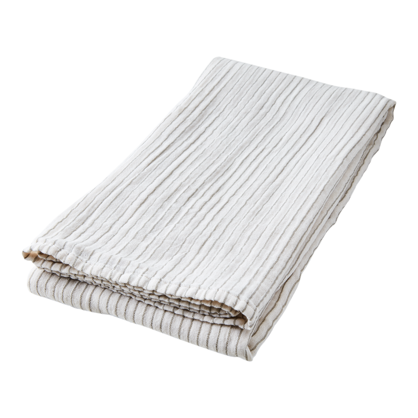 Vacker bordsduk i vit/elfenben.Stor och härlig randig bordsduk i elfenben/natur av Affari of Sweden. Mått: L220xB130cm. Material: Bomull.