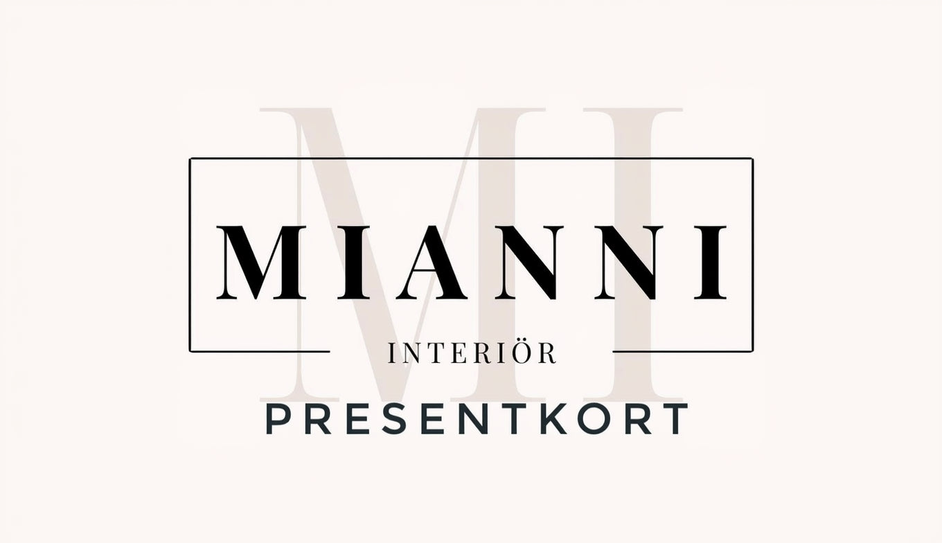 Presentkort Mianni Interiörs webshop