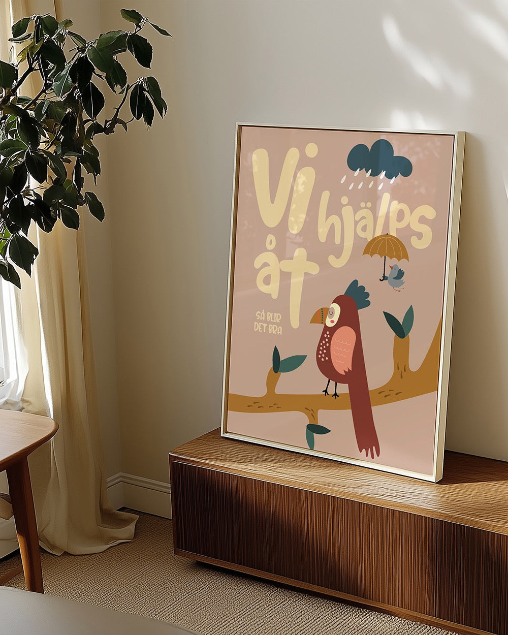 Poster "Vi Hjälps Åt"